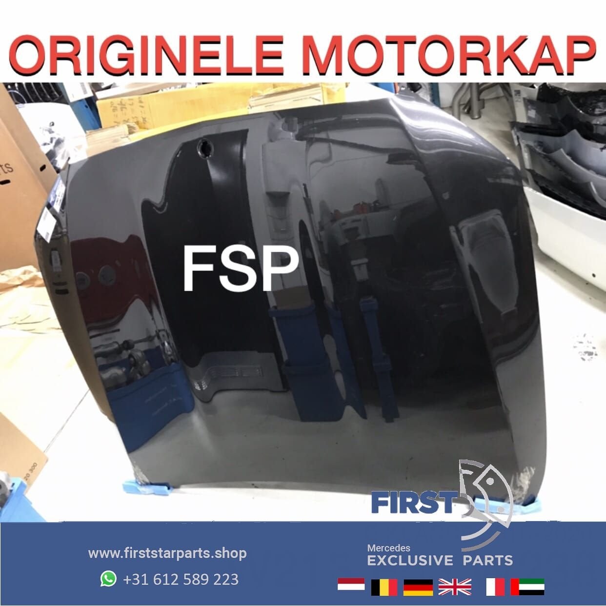 W238 / W213 E53 AMG MOTORKAP Mercedes E Klasse 2016-2020 GRI, Gebruikt, -, Voor, Ophalen of Verzenden