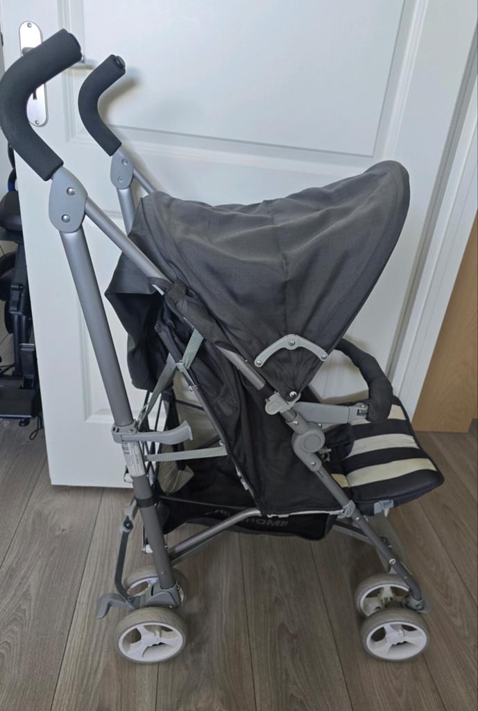Childhome buggy met zonnekap en regenhoes en fietsendrager, Ophalen of Verzenden, Gebruikt, Overige merken, Verstelbare rugleuning