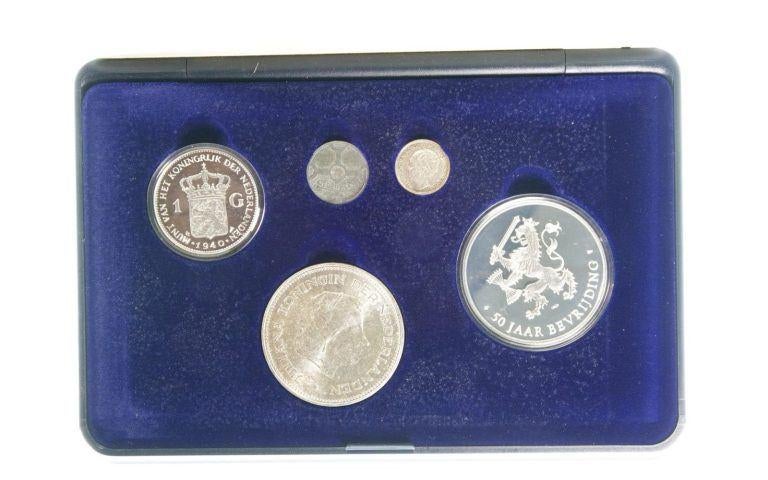 Nederland Bevrijdingscollectie 1945-1995 50 jaar Bevrijding, Setje, Koningin Beatrix, Zilver, Overige waardes