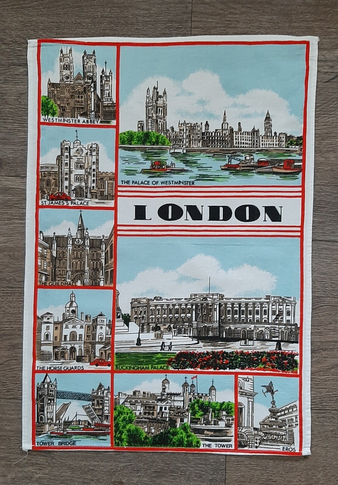 Souvenir doek, theedoek, vintage, Verzamelen, Ophalen of Verzenden, Nieuw