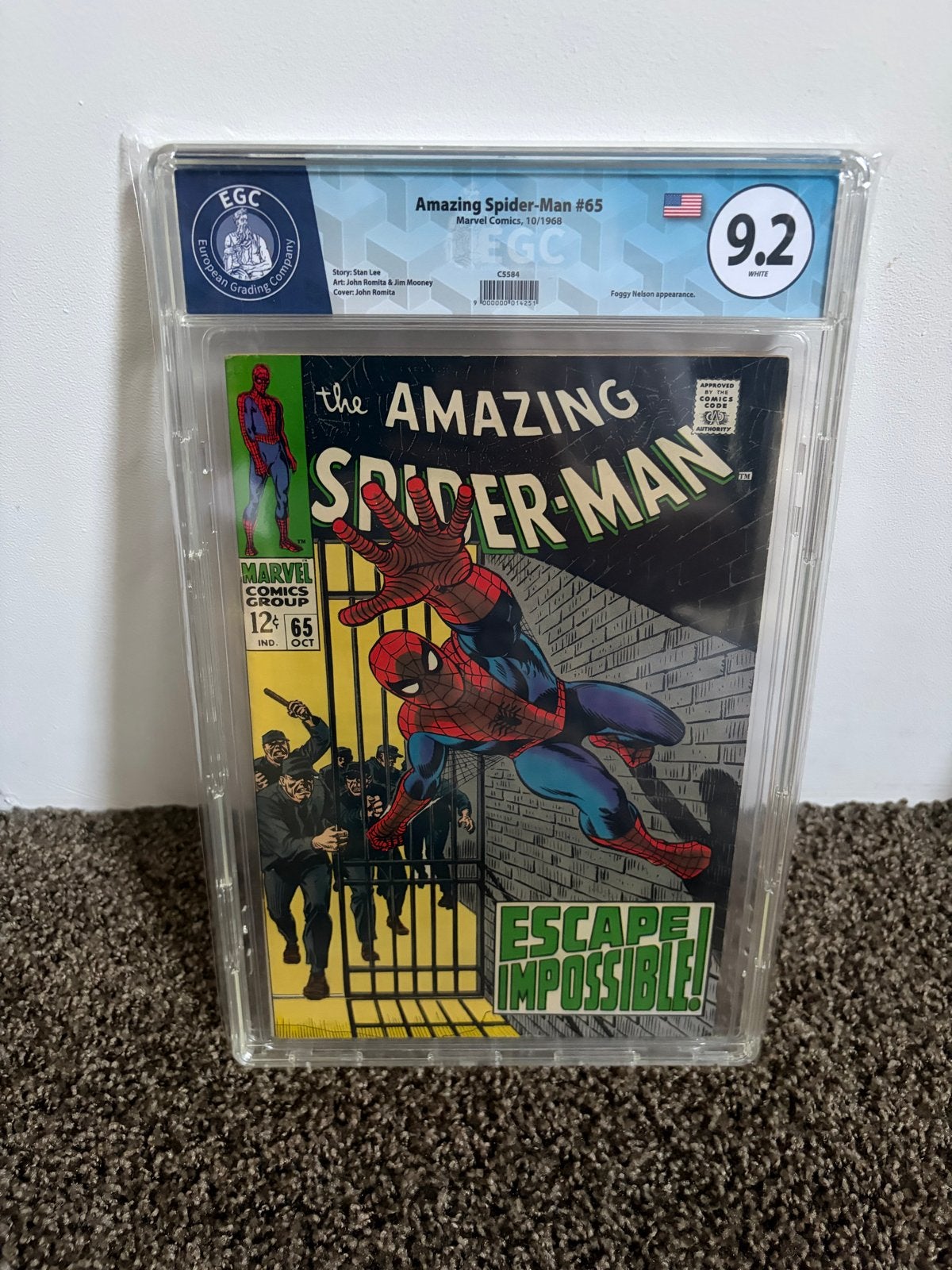 Amazing Spider-Man #65 EGC 9.2 White - Marvel Comics, Boeken, Strips | Comics, Eén comic, Verzenden, Zo goed als nieuw, Amerika