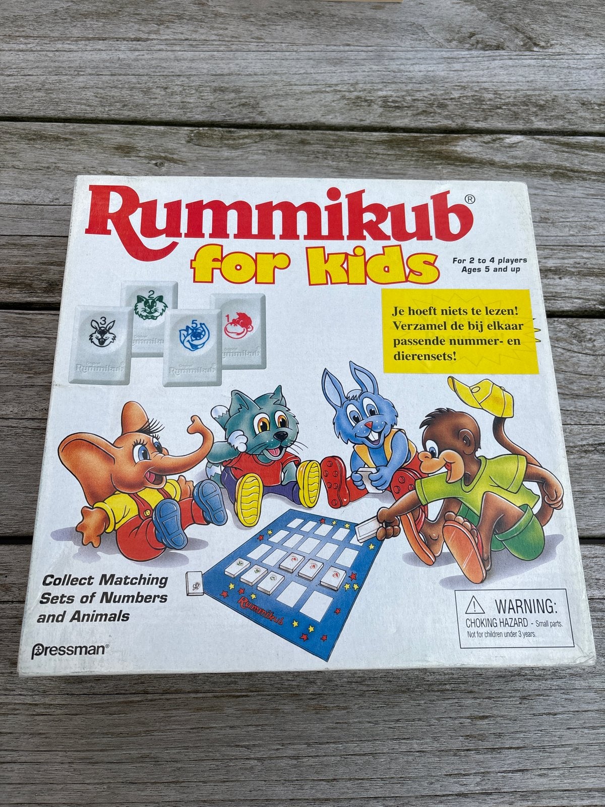 Rummikub for Kids - Educatief Nummers en Dieren Spel, Drie of vier spelers, Ophalen, Gebruikt