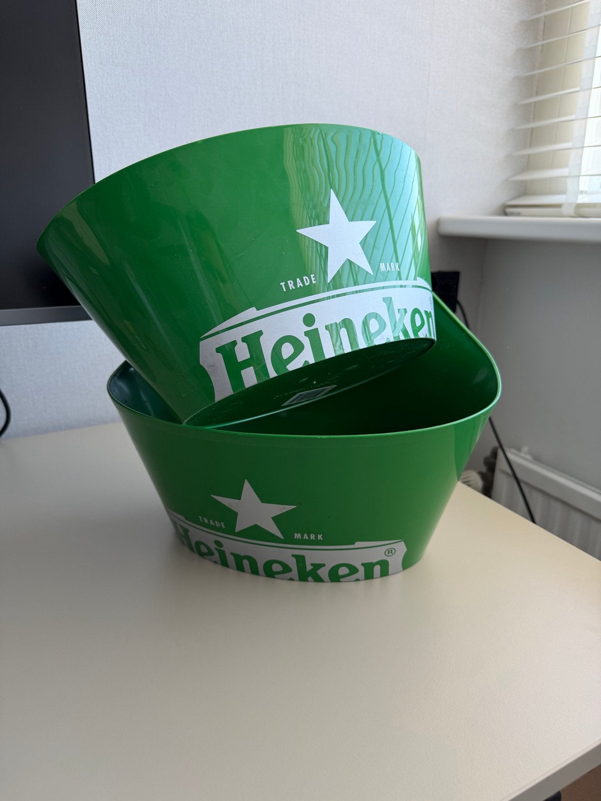 2x Heineken bier cooler met opener, Ophalen of Verzenden, Zo goed als nieuw, Overige typen, Heineken