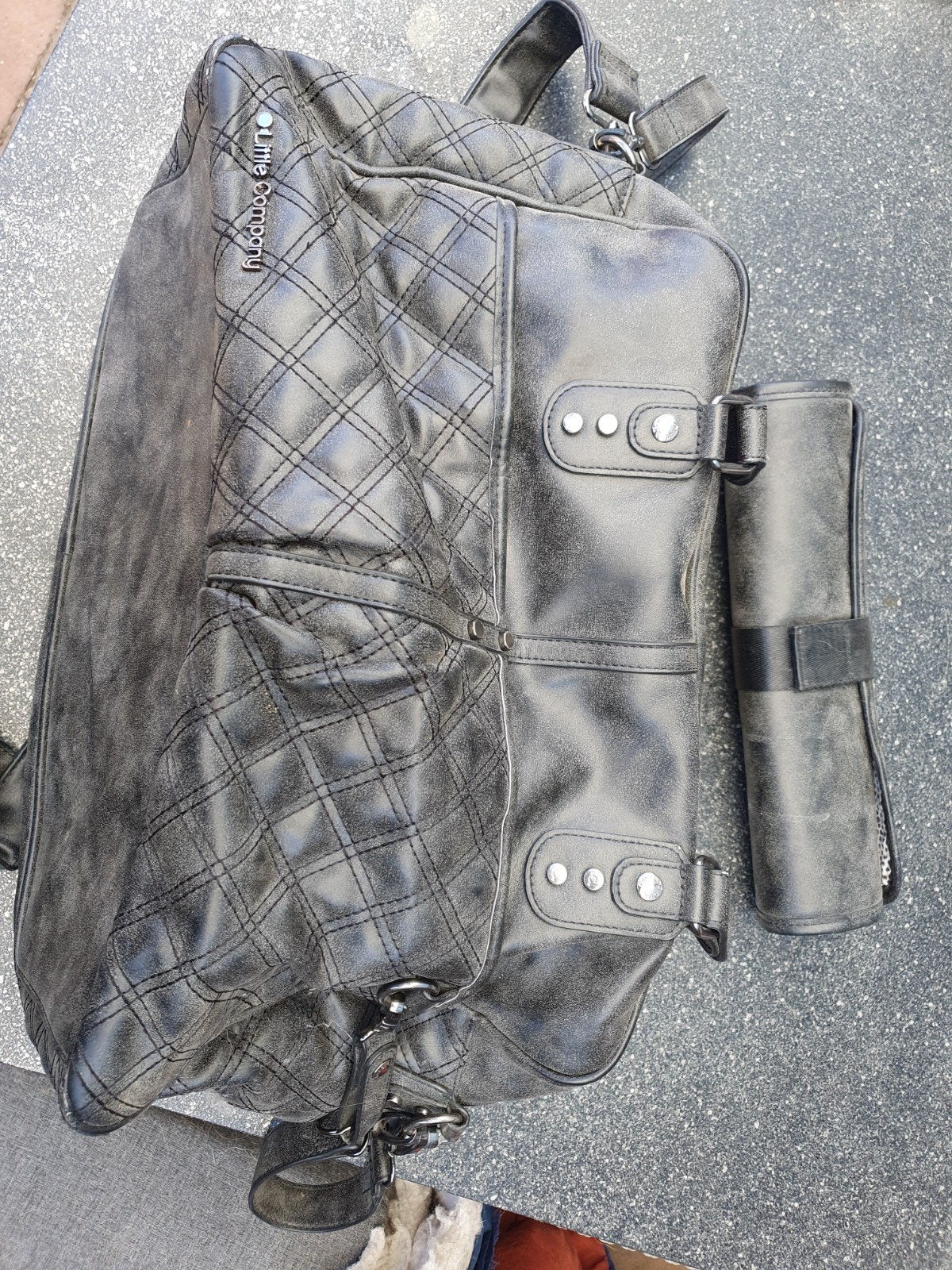 leather look luiertas, Ophalen of Verzenden