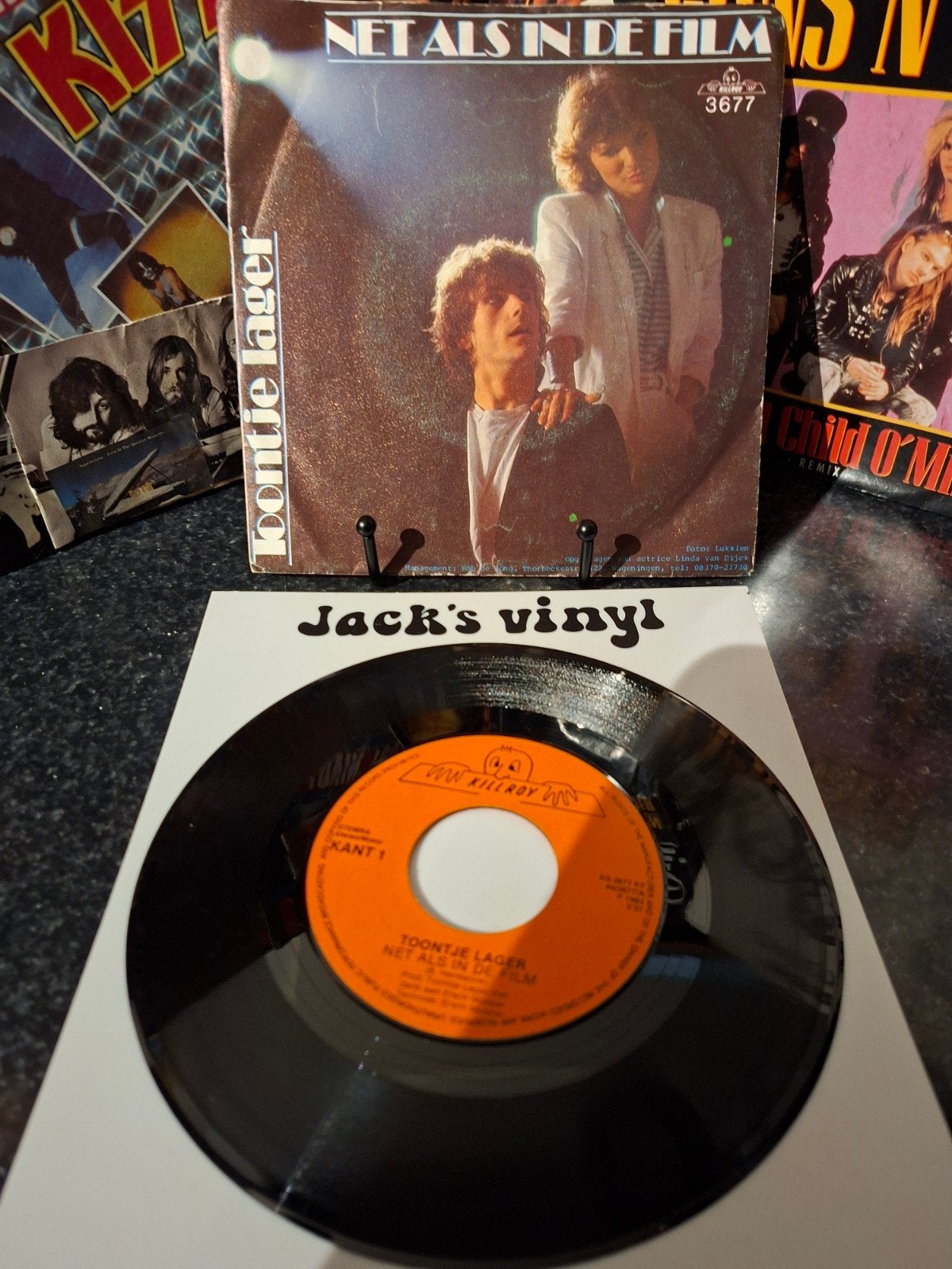 Toontje Lager - Net Als In De Film (Vinyl Single)1982, 7 inch, Ophalen of Verzenden, Zo goed als nieuw, Pop