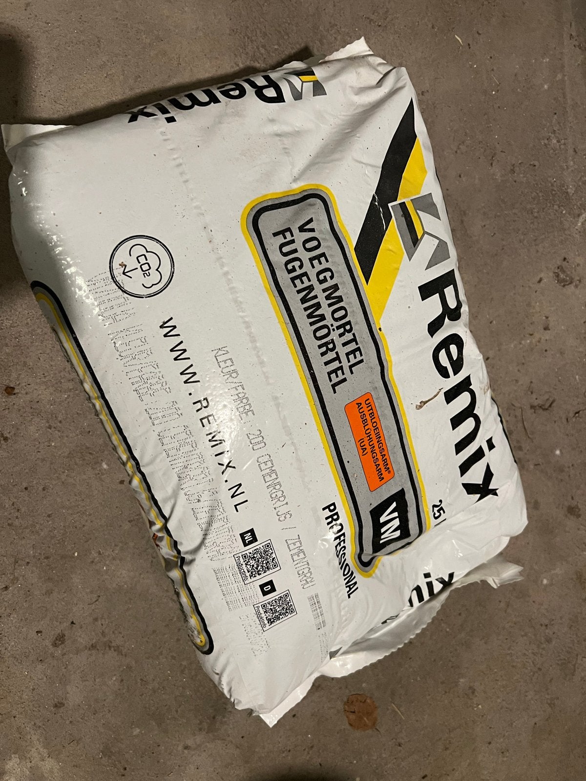 Remix Voegmortel 25kg - Cement Grijs, Ophalen, Nieuw
