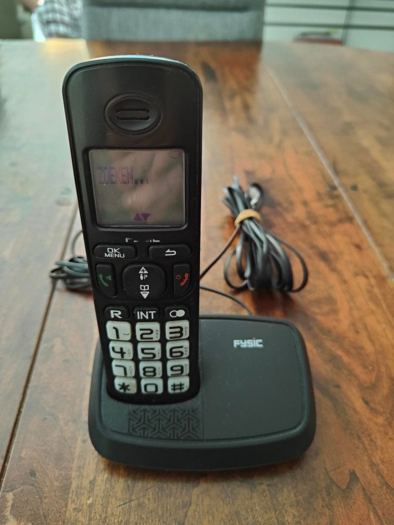 Fysic FX-5500 draadloze dect telefoon (vaste lijn), Ophalen of Verzenden, Gebruikt, 1 handset