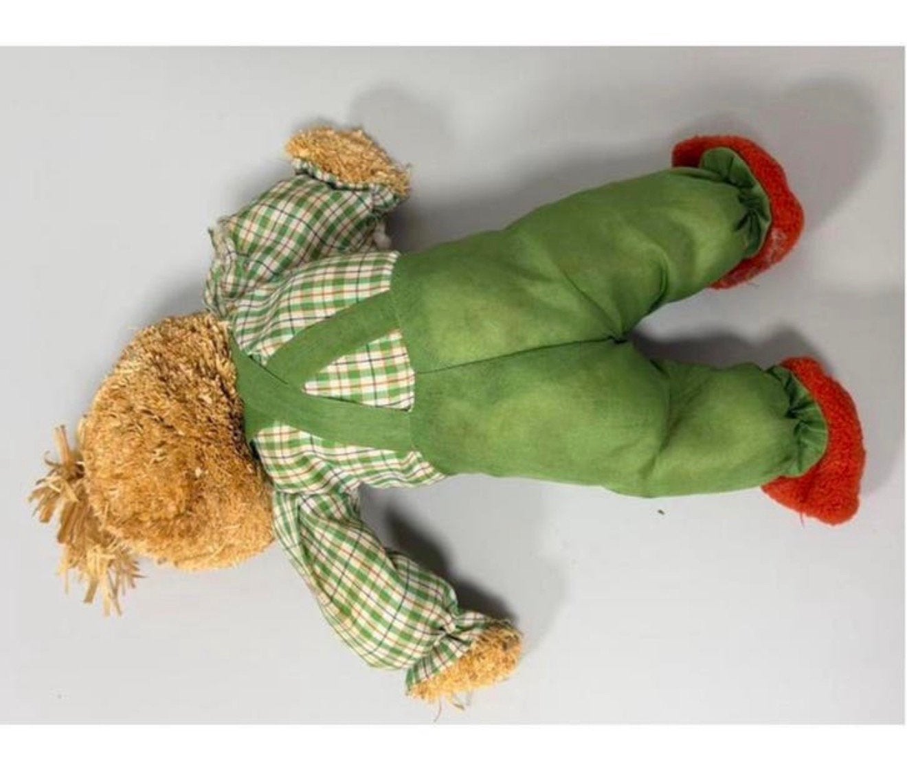 Vintage handgemaakte eend – 40 cm – stro/rafia – unieke pop, Antiek en Kunst, Ophalen of Verzenden