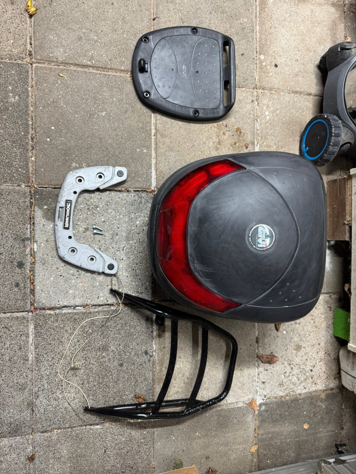 Yamaha TDM 850 4TX topkoffer (klaar om gespoten te worden), Ophalen, Gebruikt