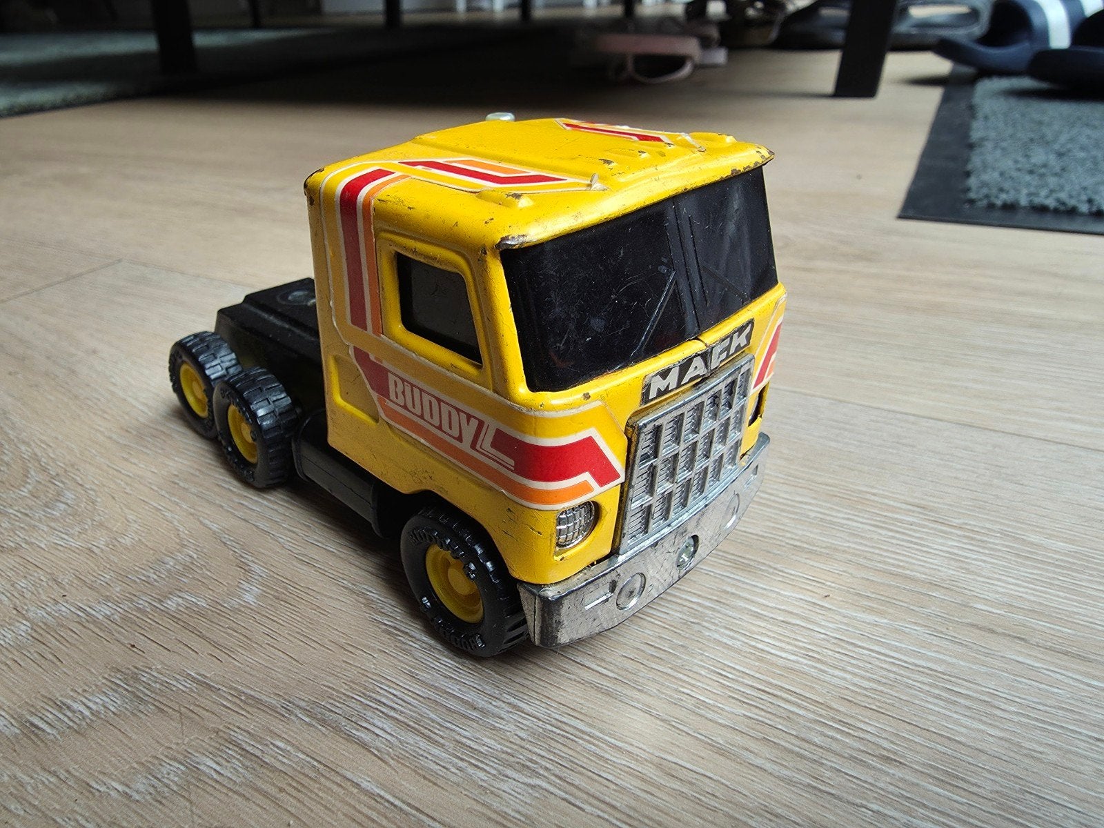 Vintage Buddy L Mack Vrachtwagen Model Auto Blik, Kinderen en Baby's, Ophalen of Verzenden, Gebruikt