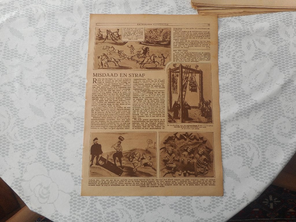 Misdaad en straf. 1926., Ophalen of Verzenden, 1920 tot 1940, Nederland, Knipsel(s)
