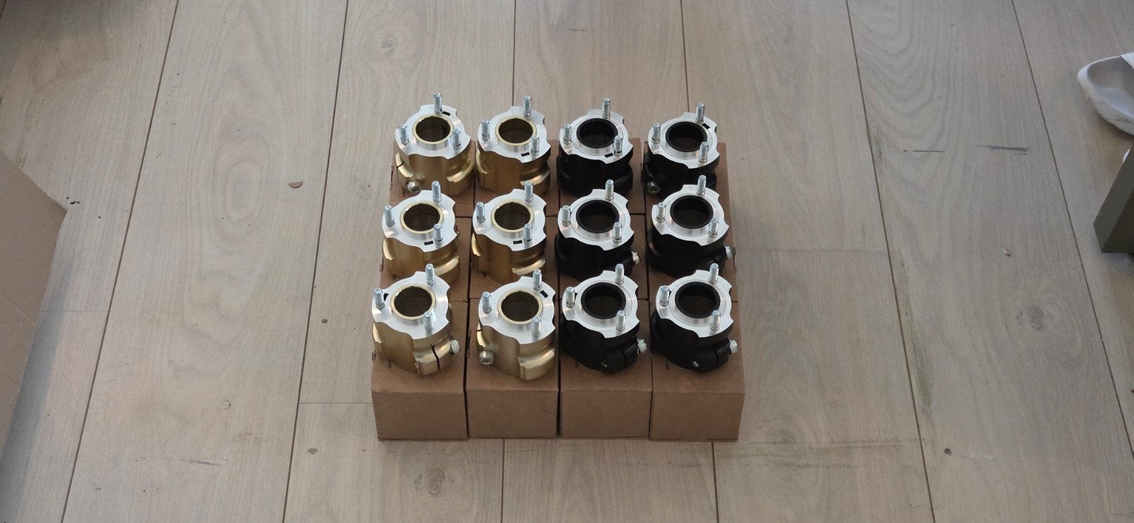 Nieuwe Righetti Ridolfi 65mm x 50mm wielklossen aluminium, Sport en Fitness, Karting, Na, Nieuw, Ophalen of Verzenden, Na