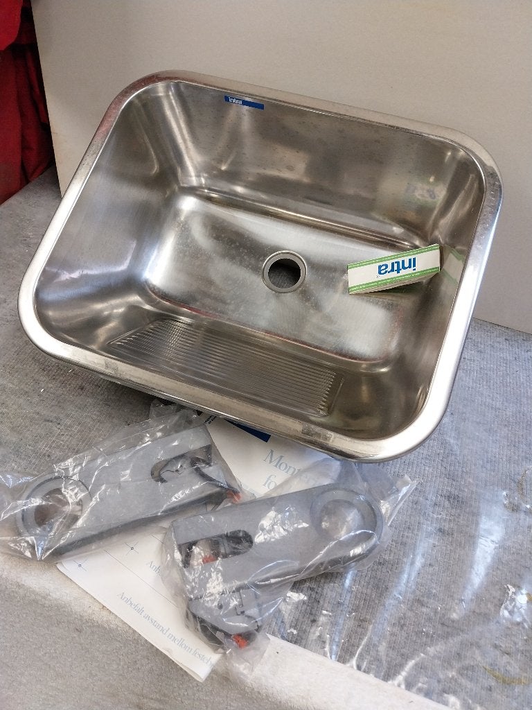 Rvs wasbak voor bijkeuken nieuw, Huis en Inrichting, Ophalen, Minder dan 50 cm, Nieuw, Minder dan 25 cm