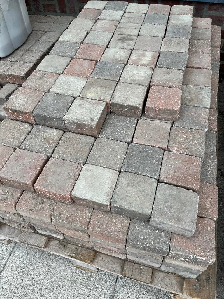 Gratis gebruikte klinkers 10x10x5 cm - transport klaar, Tuin en Terras, Tegels en Klinkers, Ophalen, Gebruikt, Klinkers, Minder dan 5 m²