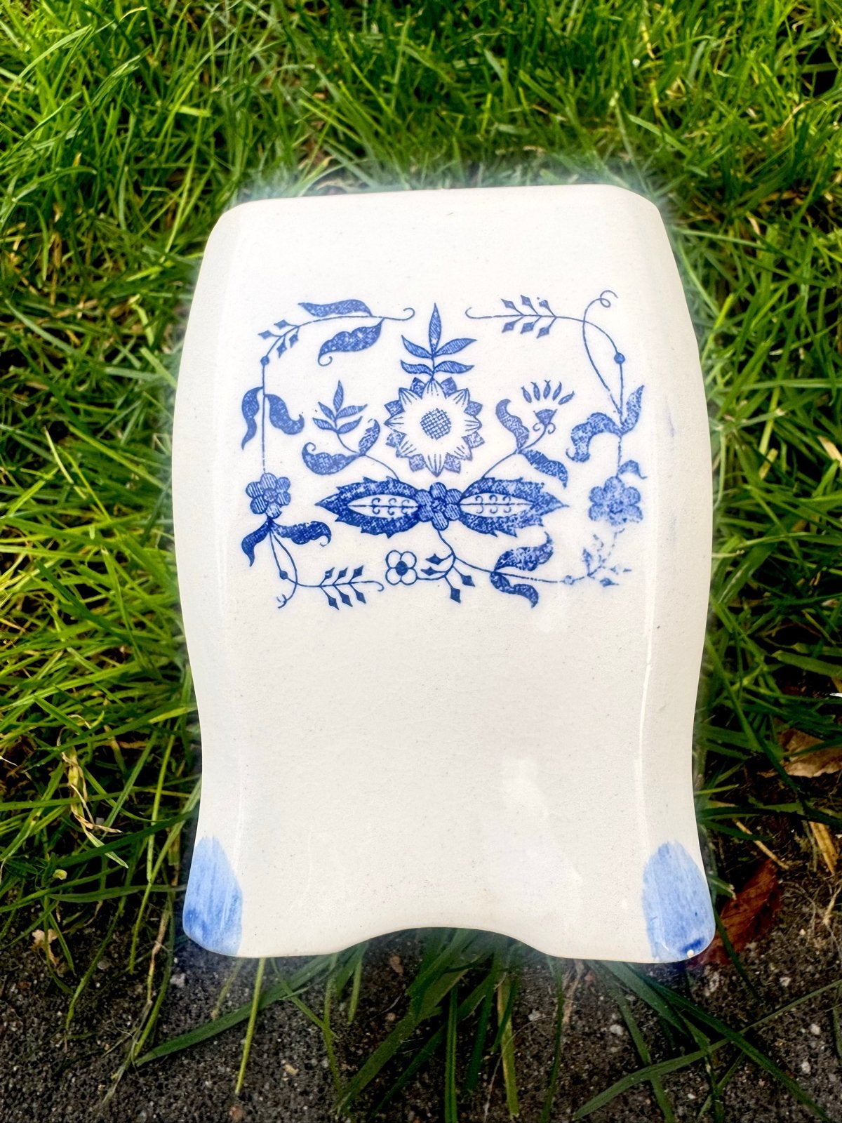 Vintage keramische suikerpot - Delfts blauwe stijl, Ophalen of Verzenden