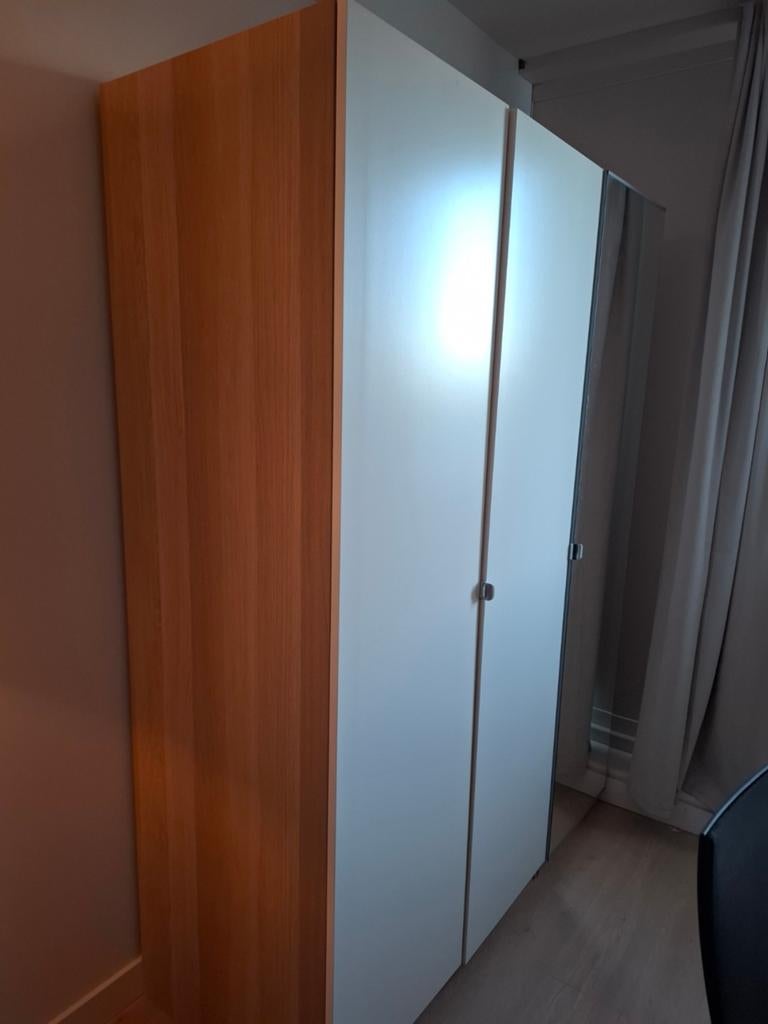 Ikea Pax Kast 3 deuren incl spiegel, Ophalen, Zo goed als nieuw, 50 tot 75 cm, 200 cm of meer