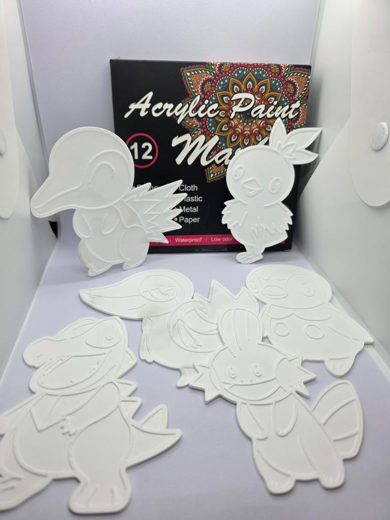 3D Geprinte Pokémon DIY Set met Acryl Markers, Verzenden, Nieuw, Overige typen