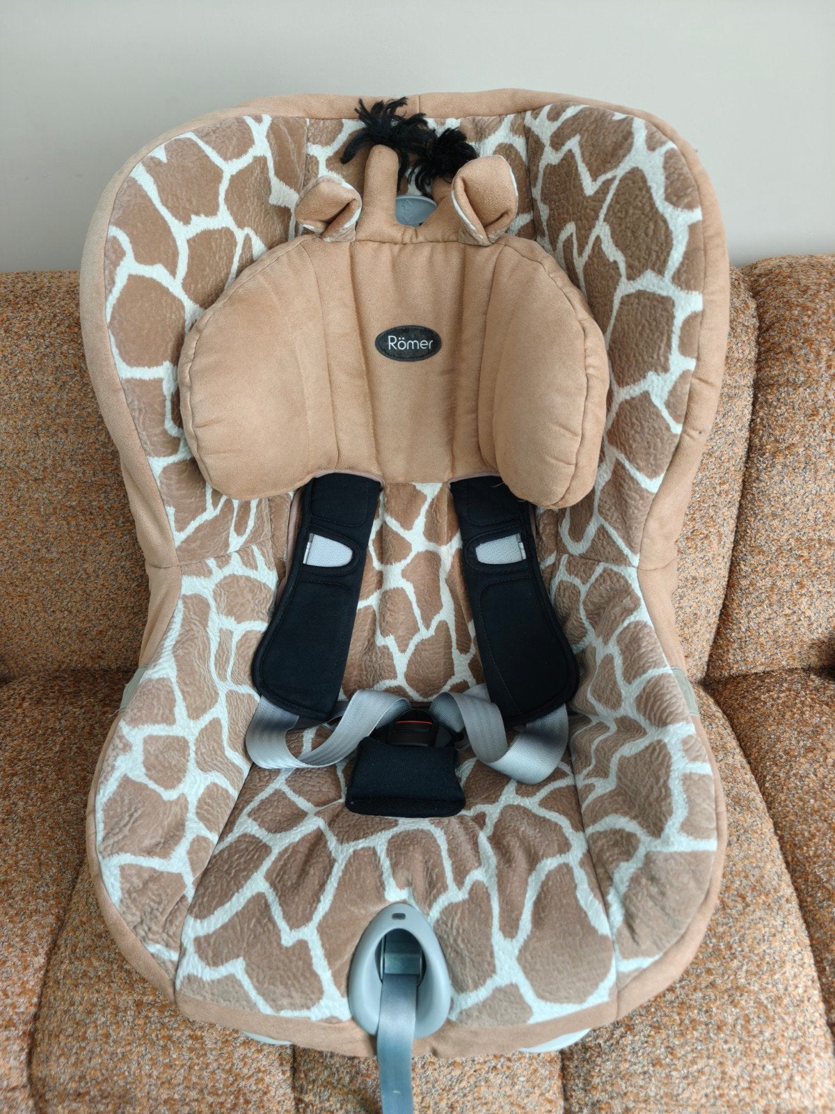 Britax Römer King II LS autostoel Giraffe print 9-18 kg, Ophalen, Romer, Verstelbare rugleuning, Gebruikt