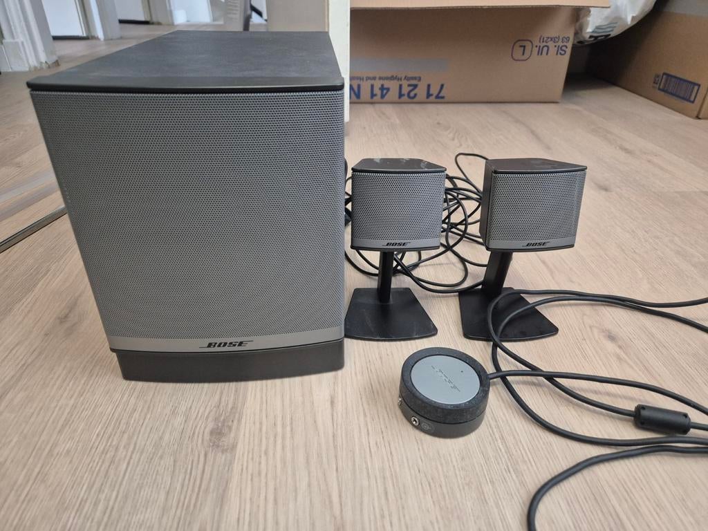 Bose Companion 3 Series II Multimedia Speakersysteem, Ophalen of Verzenden, Gebruikt, Front, Rear of Stereo speakers, Bose