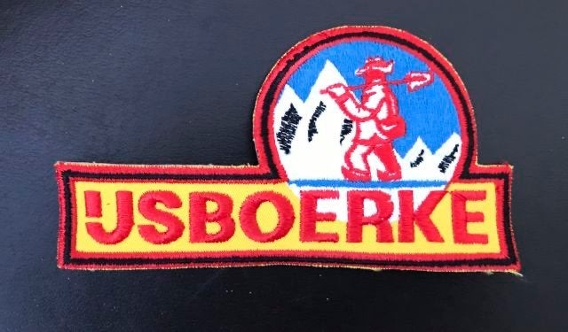 Ijsboerke logo racing team patch 14x8cm, Ophalen of Verzenden, Zo goed als nieuw, Motoren
