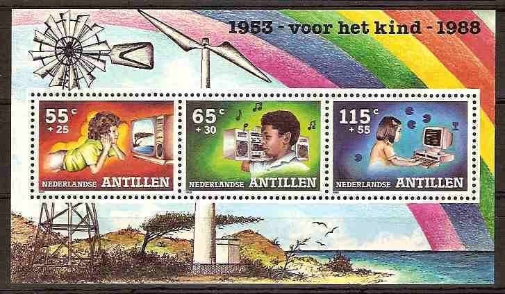 Nederlandse Antillen 906 postfris Kinderpostzegels 1988, Ophalen of Verzenden, Postfris