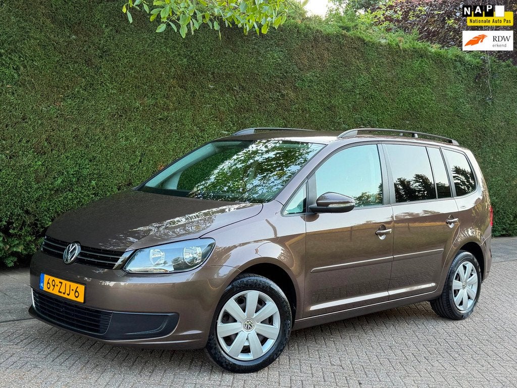 Volkswagen Touran 1.2 TSI AIRCO IJSKOUD/RIJDT NIEUW/NL AUTO!, Euro 5, Gebruikt, Zwart, 4 cilinders