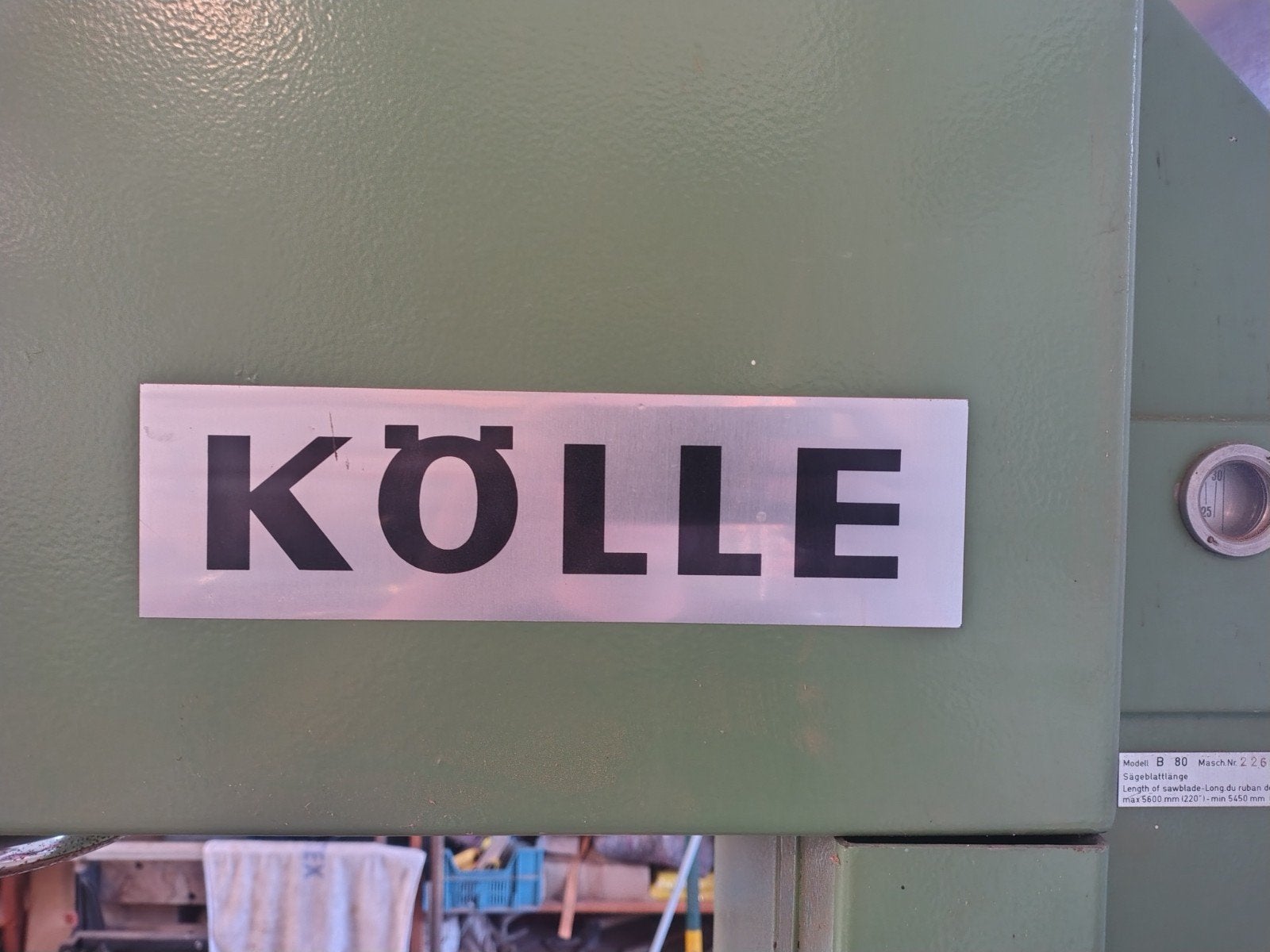 kölle lintzaag bandzaag, Ophalen, Gebruikt, 1200 watt of meer, Lintzaag