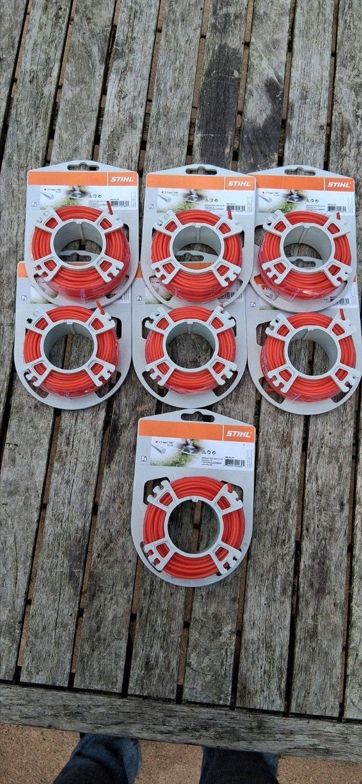 7 nieuwe Stihl trimmerdraden 2.7mm, Tuin en Terras, Ophalen of Verzenden, Nieuw, Benzine, STIHL