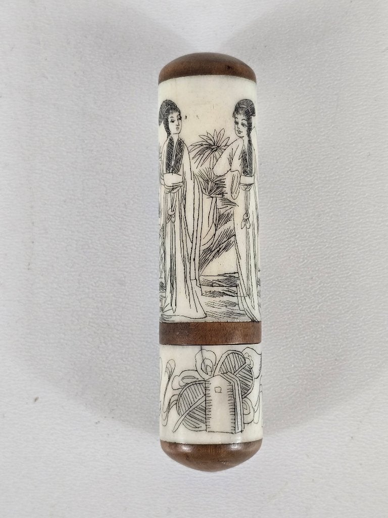 Stempel chop, been, hout, China, tweede helft 20e eeuw, Antiek en Kunst, Ophalen of Verzenden