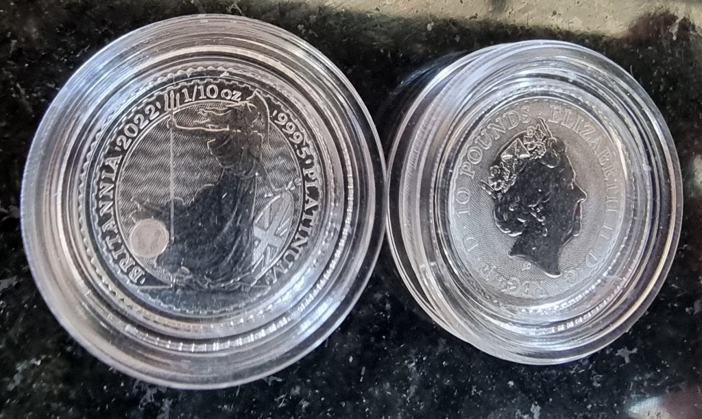Willekeurige 1/10 oz .999 platina munt., Postzegels en Munten, Edelmetalen en Baren, Ophalen of Verzenden, Platina
