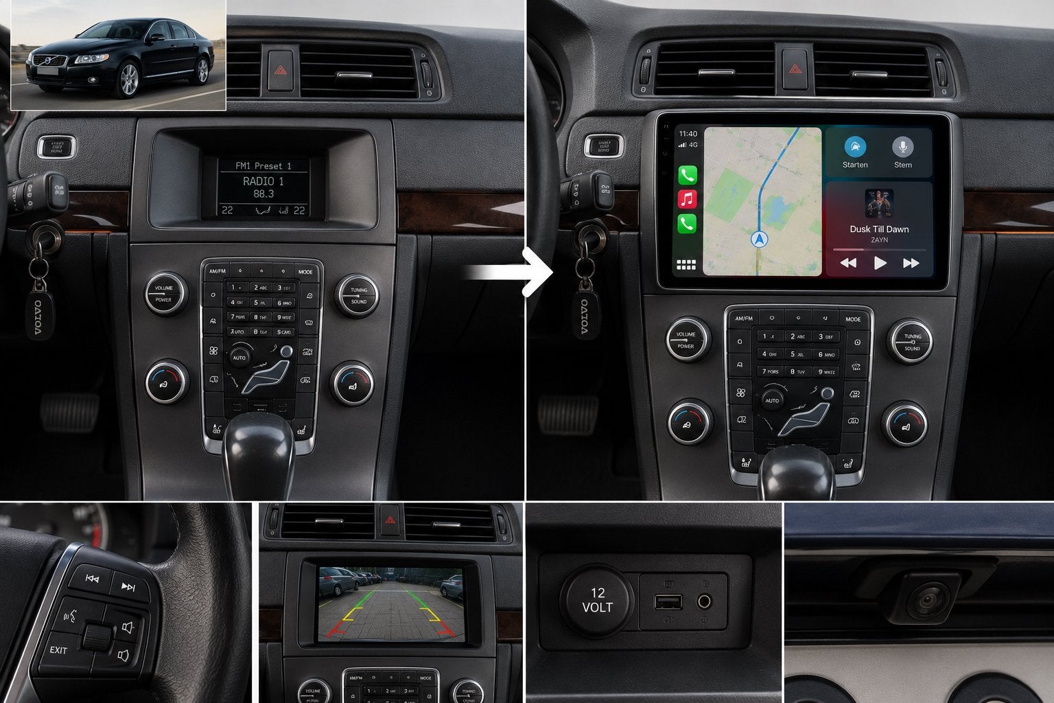 Volvo S80 Apple CarPlay – Origineel of Nieuw Scherm, Auto diversen, Ophalen, Nieuw