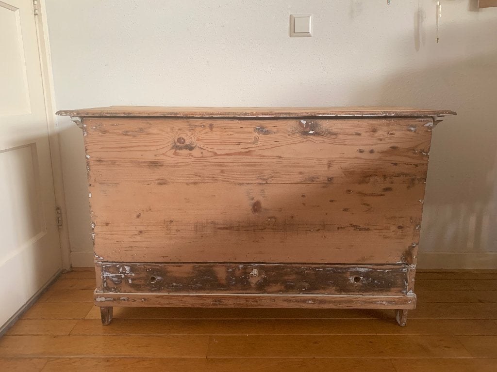 Vintage dekenkist/ opbergkist/ speelgoedkist, Ophalen, 50 – 75, Minder dan 50 cm, Gebruikt