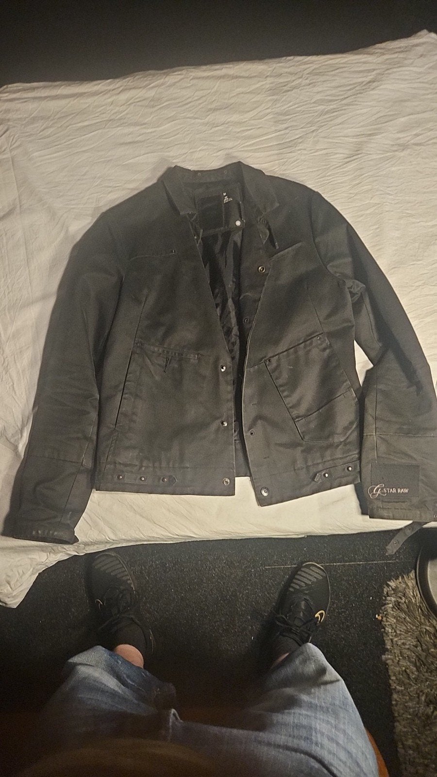 G-Star RAW Zwart Jack Maat M, Maat 48/50 (M), Zwart, Ophalen of Verzenden, Gedragen