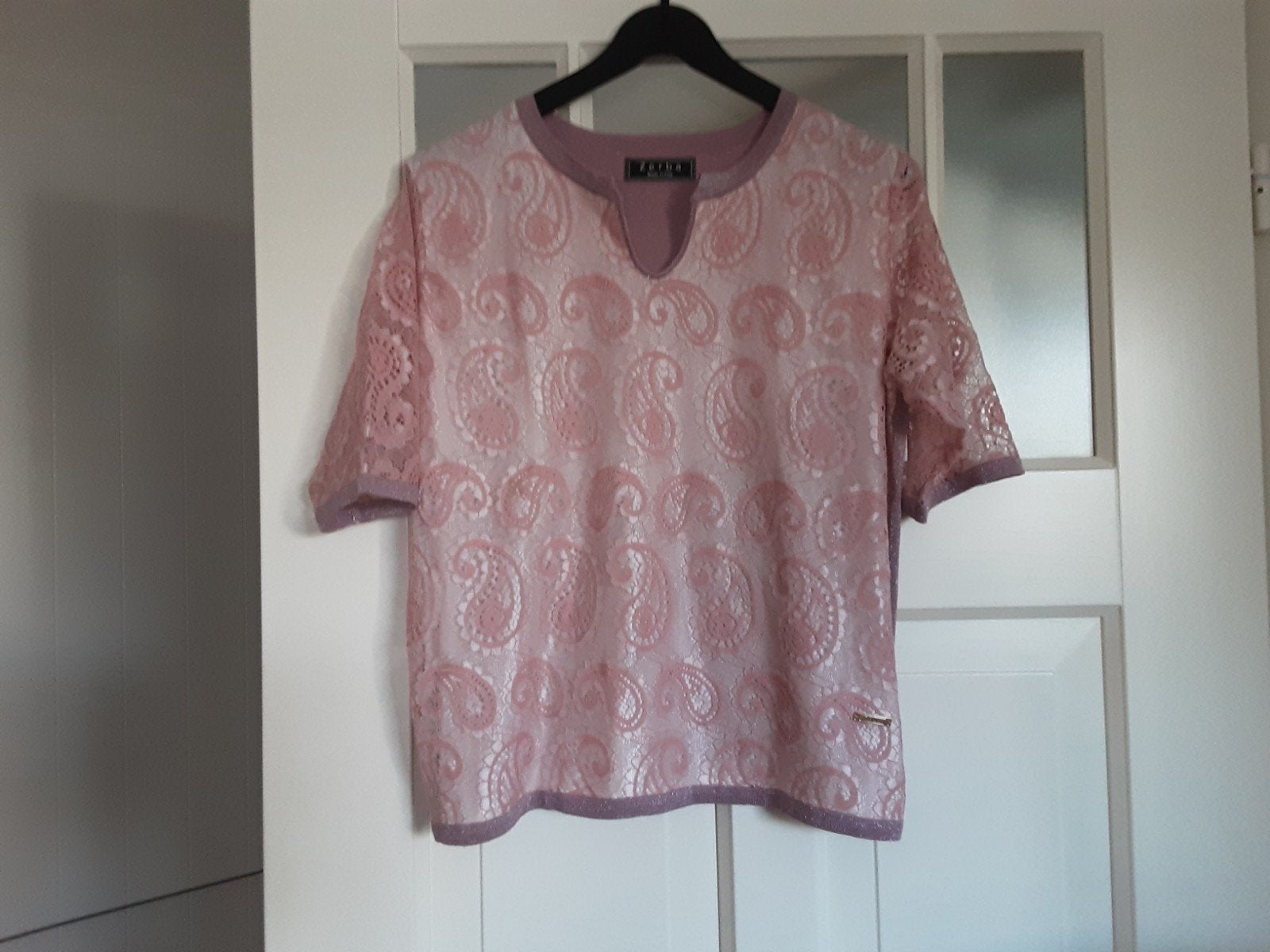 BLOUSE      ZERBA    MAAT      42., Kleding | Dames, Ophalen of Verzenden, Zo goed als nieuw, Maat 42/44 (L), Blauw