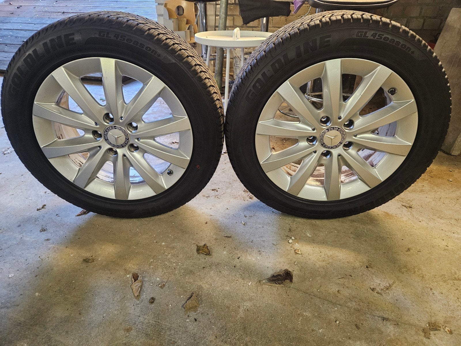 Mercedes-Benz 16 inch velgen met Goldline All Season banden, 16 inch, Banden en Velgen, All Season, 205 mm
