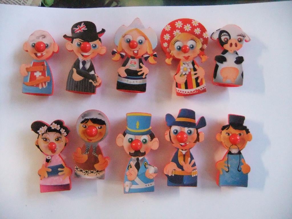 10 Efteling poppetjes set 3, Verzenden, Zo goed als nieuw