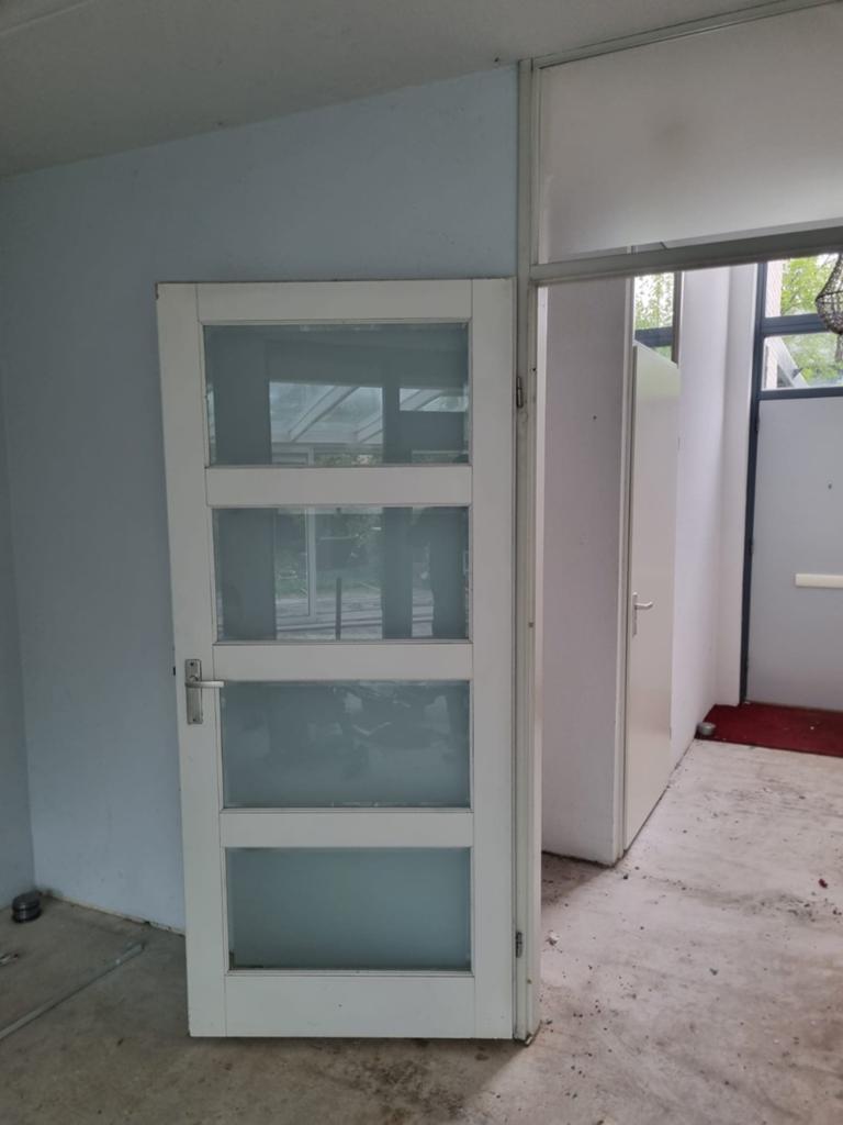 opdek deuren, Doe-het-zelf en Verbouw, Deuren en Horren, Ophalen of Verzenden, Glas, Binnendeur, 200 tot 215 cm