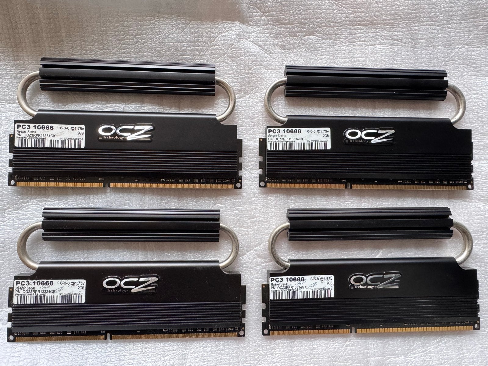 OCZ Reaper PC3 10666 DDR3 RAM Geheugen 4x 2GB (8GB Totaal), Computers en Software, Server, 8 GB, DDR3, Ophalen of Verzenden