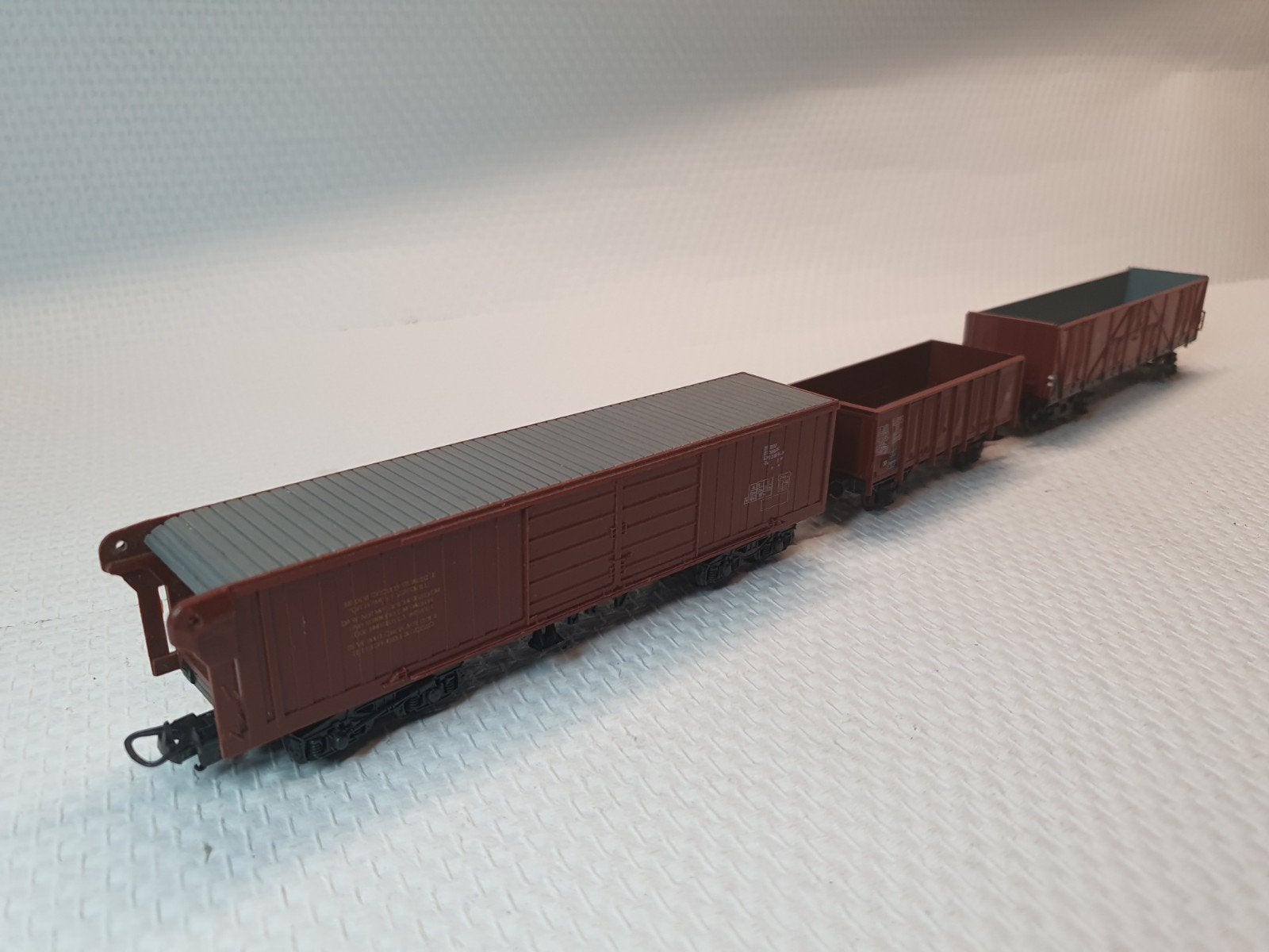 Set van 3 H0 bakwagons: Piko, Lima en Roco (gebruikt), Hobby en Vrije tijd, Modeltreinen | H0, Ophalen of Verzenden