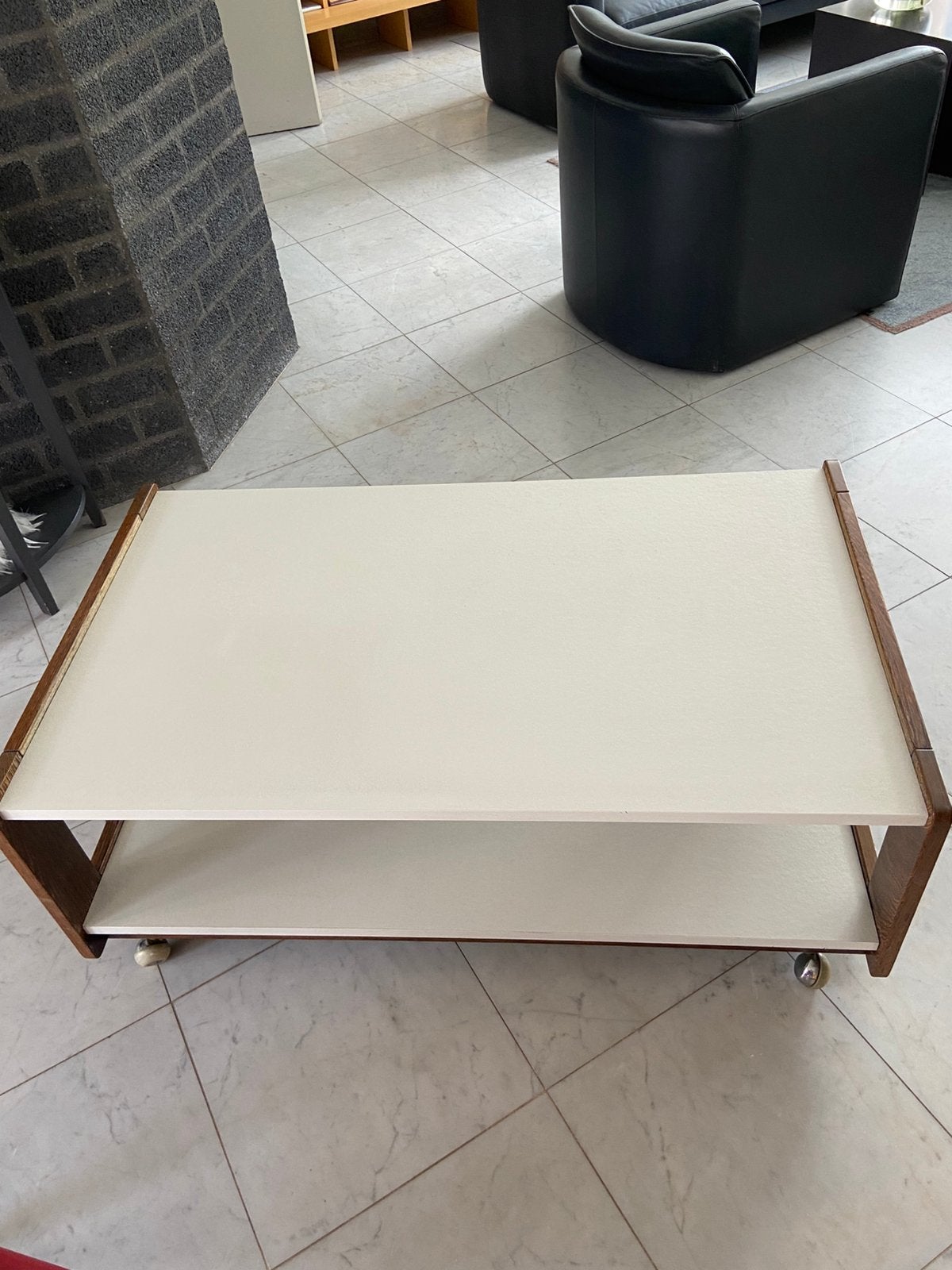 Salontafel met krasvaste bladen, Ophalen, Gebruikt, 100 tot 150 cm, 50 tot 100 cm