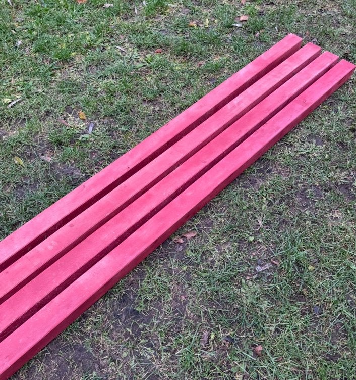 4 Metselprofielen – Kopmaat 355 x 7,6 x 6,6 cm, Ophalen, Zo goed als nieuw