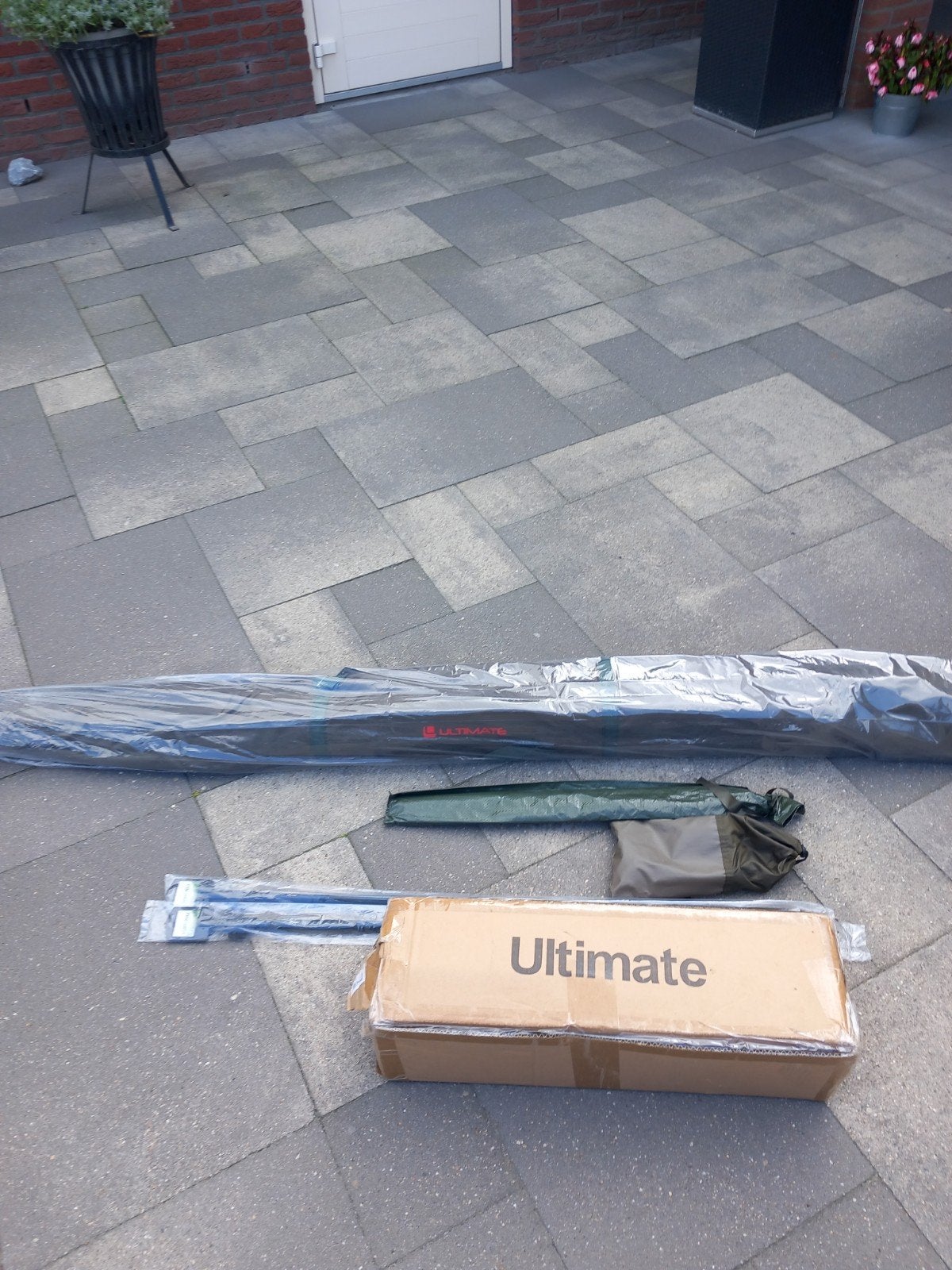 Nieuwe Ultimate adventure Brolly compleet met Overwrap., Ophalen, Nieuw, Overige typen