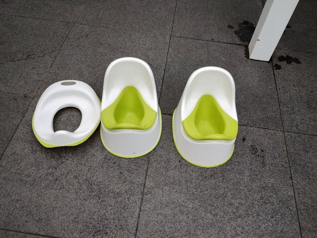 Kinderpotjes en peuter wc bril, Ophalen, Gebruikt
