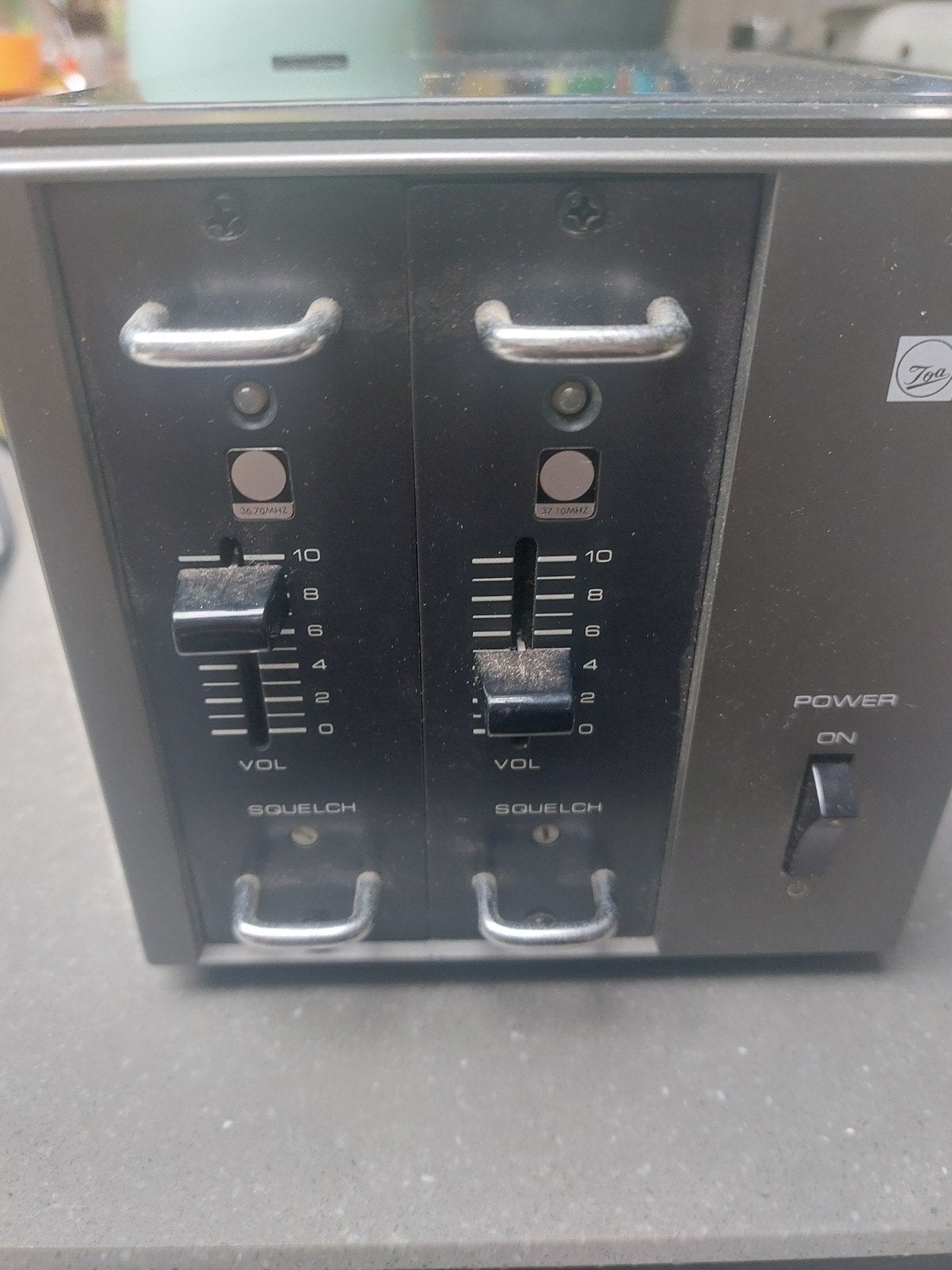 Vintage draadloze tuner TOA WT-02 / 2-kanaal, Audio, Tv en Foto, Ophalen of Verzenden