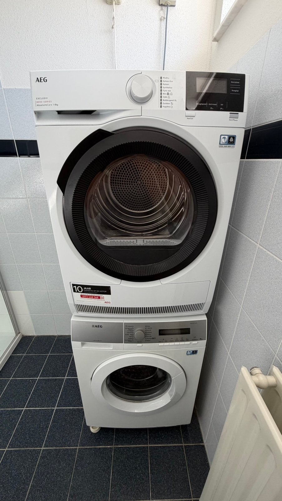 AEG Wasmachine & AEG Warmtepompdroger (Set of Los Te Koop)