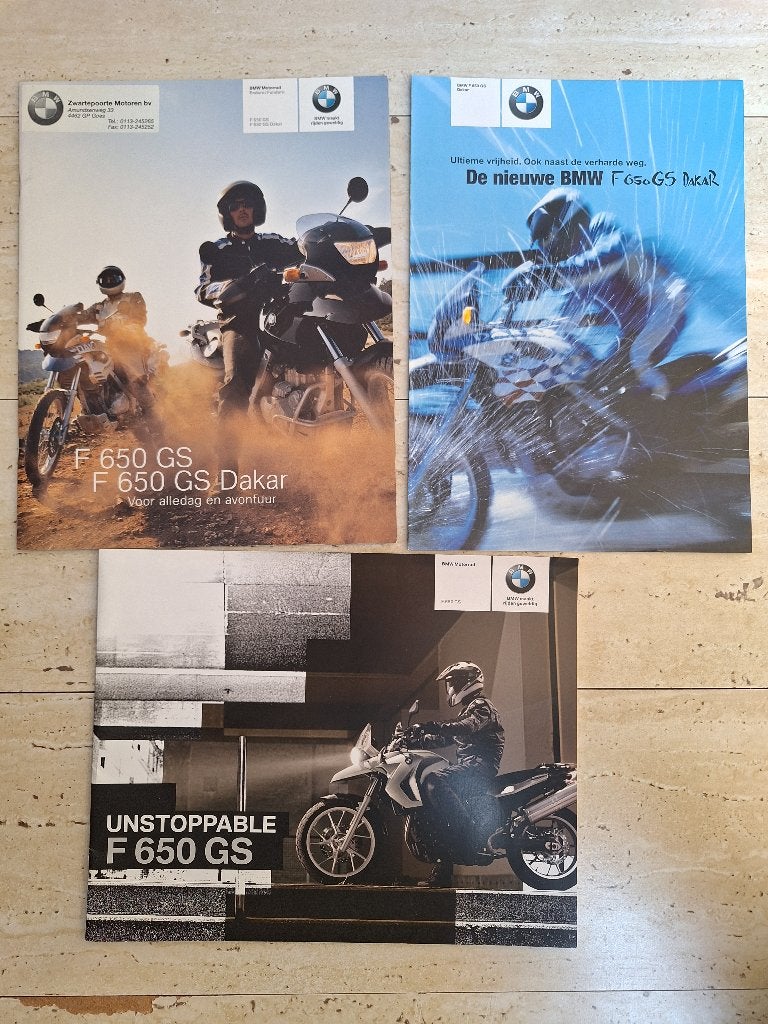 BMW Motor folders F 650 GS Dakar, Ophalen of Verzenden, Zo goed als nieuw, BMW