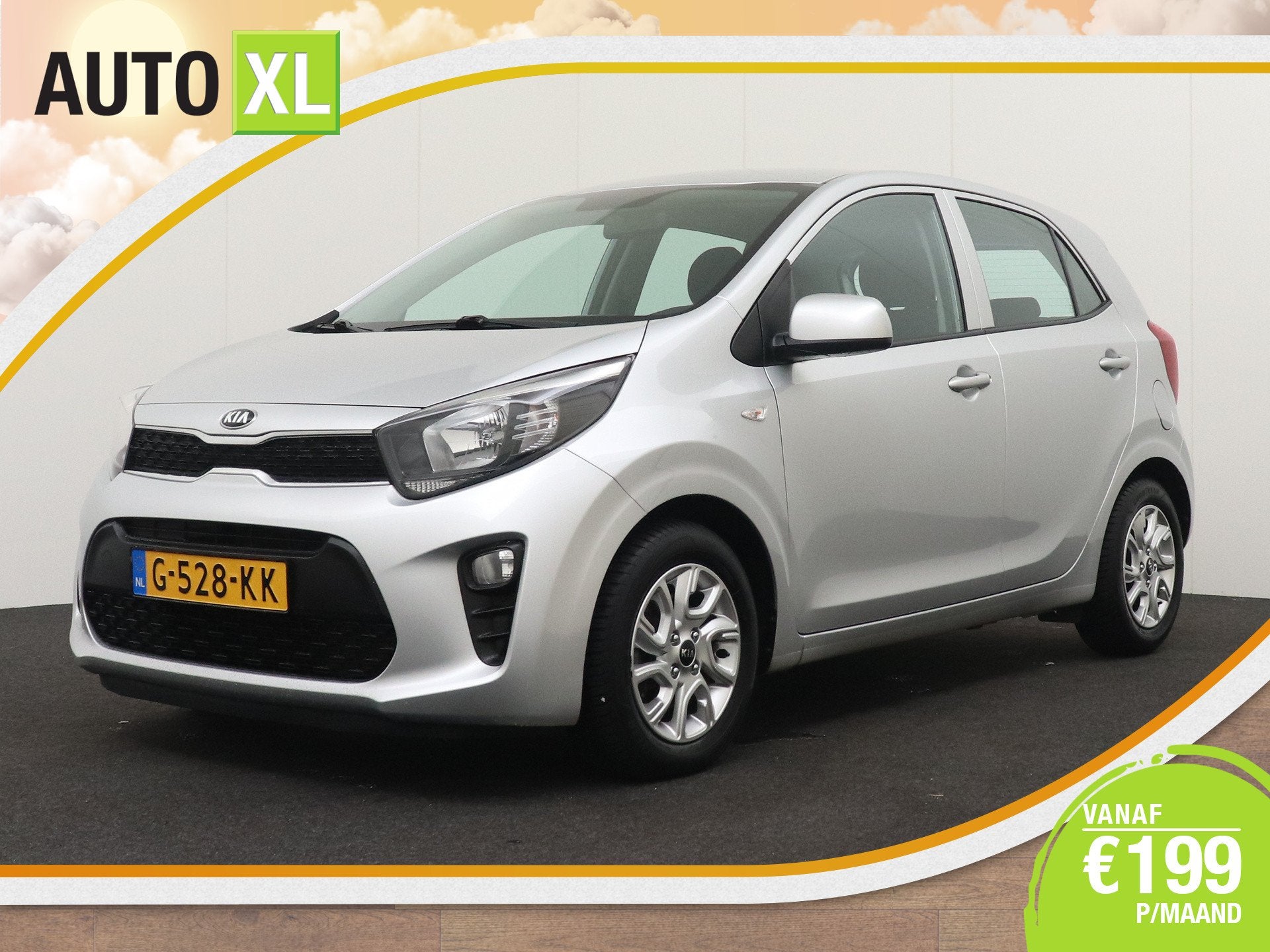 Kia Picanto 1.0 CVVT DynamicLine Camera Carplay Cruise 14'LM, Voorwielaandrijving, Dealer onderhouden, Gebruikt, Origineel Nederlands