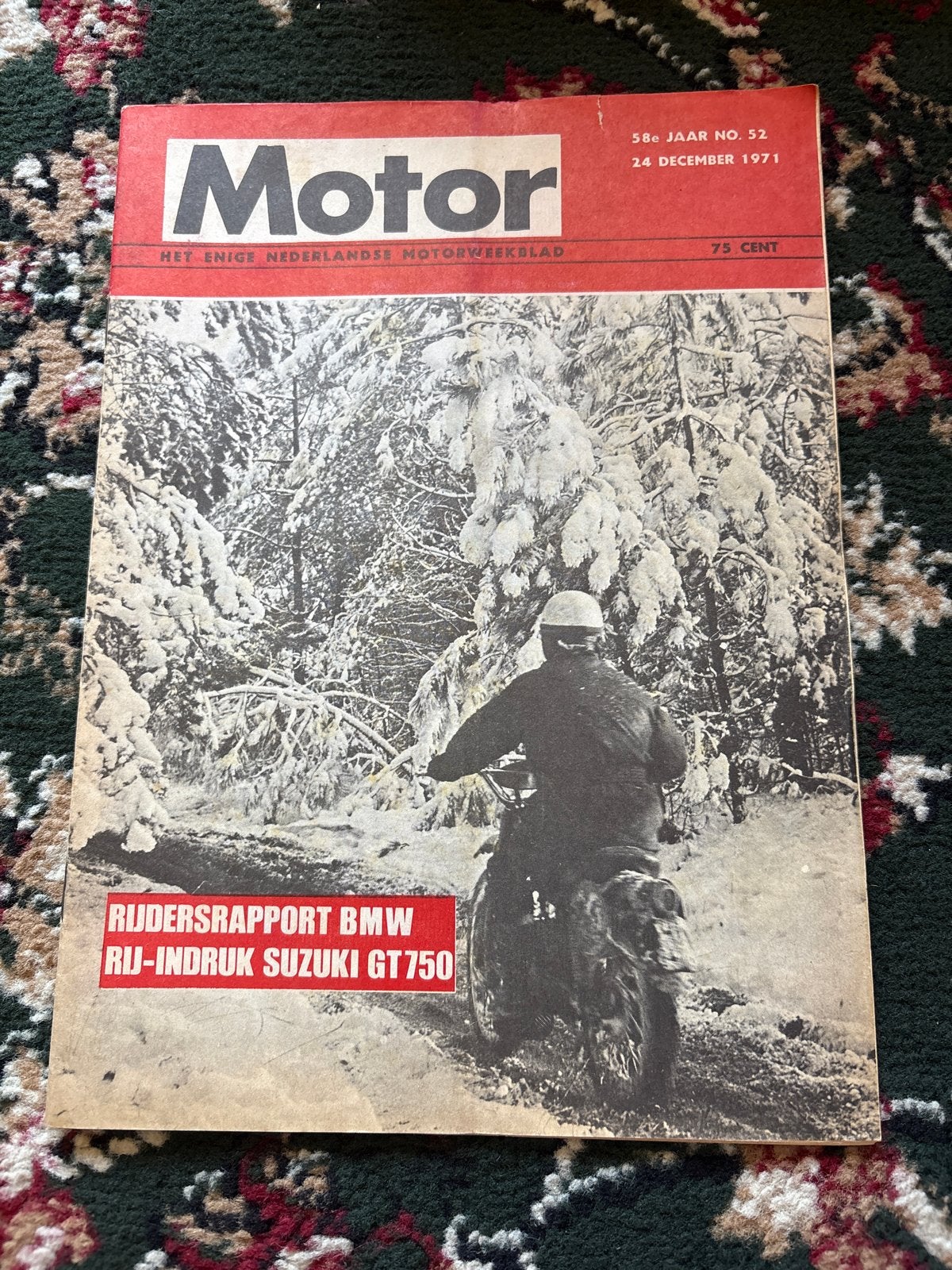 Motor Magazine - 14 december 1971 - BMW, Suzuki GT750, Ophalen of Verzenden, Gelezen, Algemeen