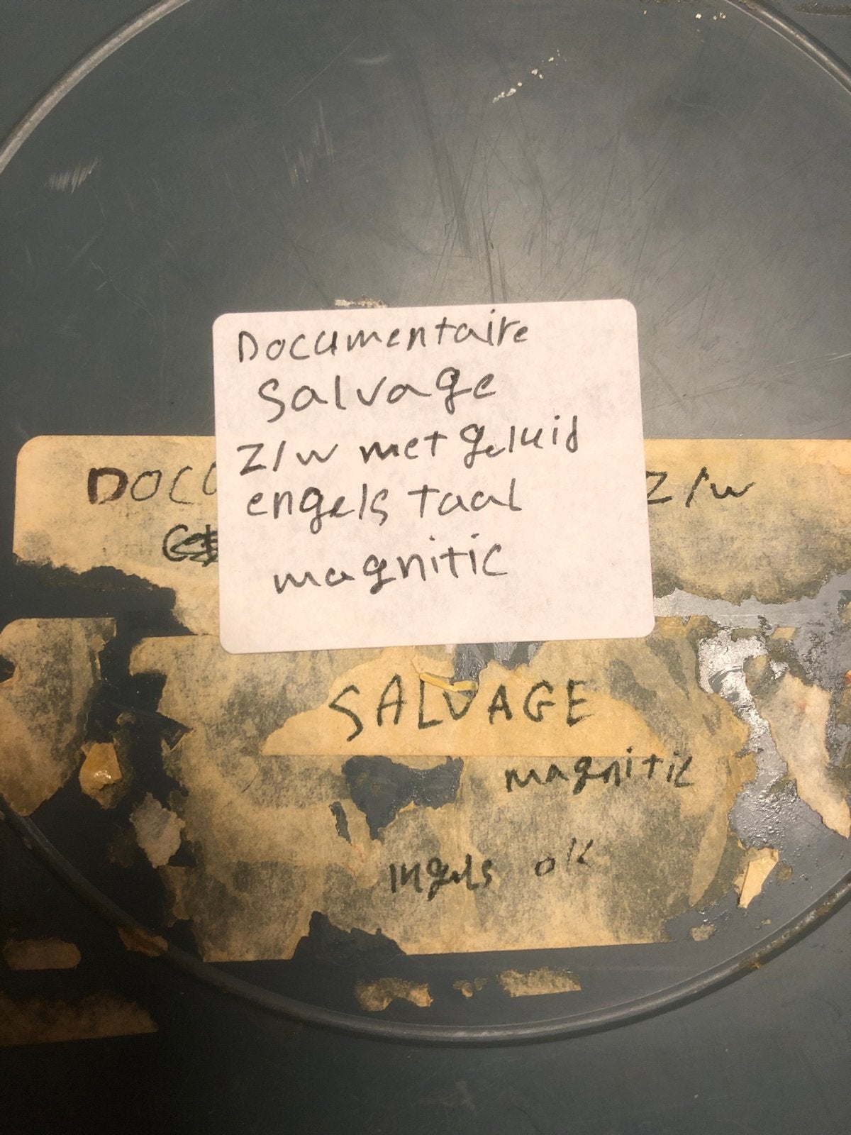 16mm film: Documentaire 'Salvage' Z/W met geluid Engels, Audio, Tv en Foto, Ophalen of Verzenden, 16mm film