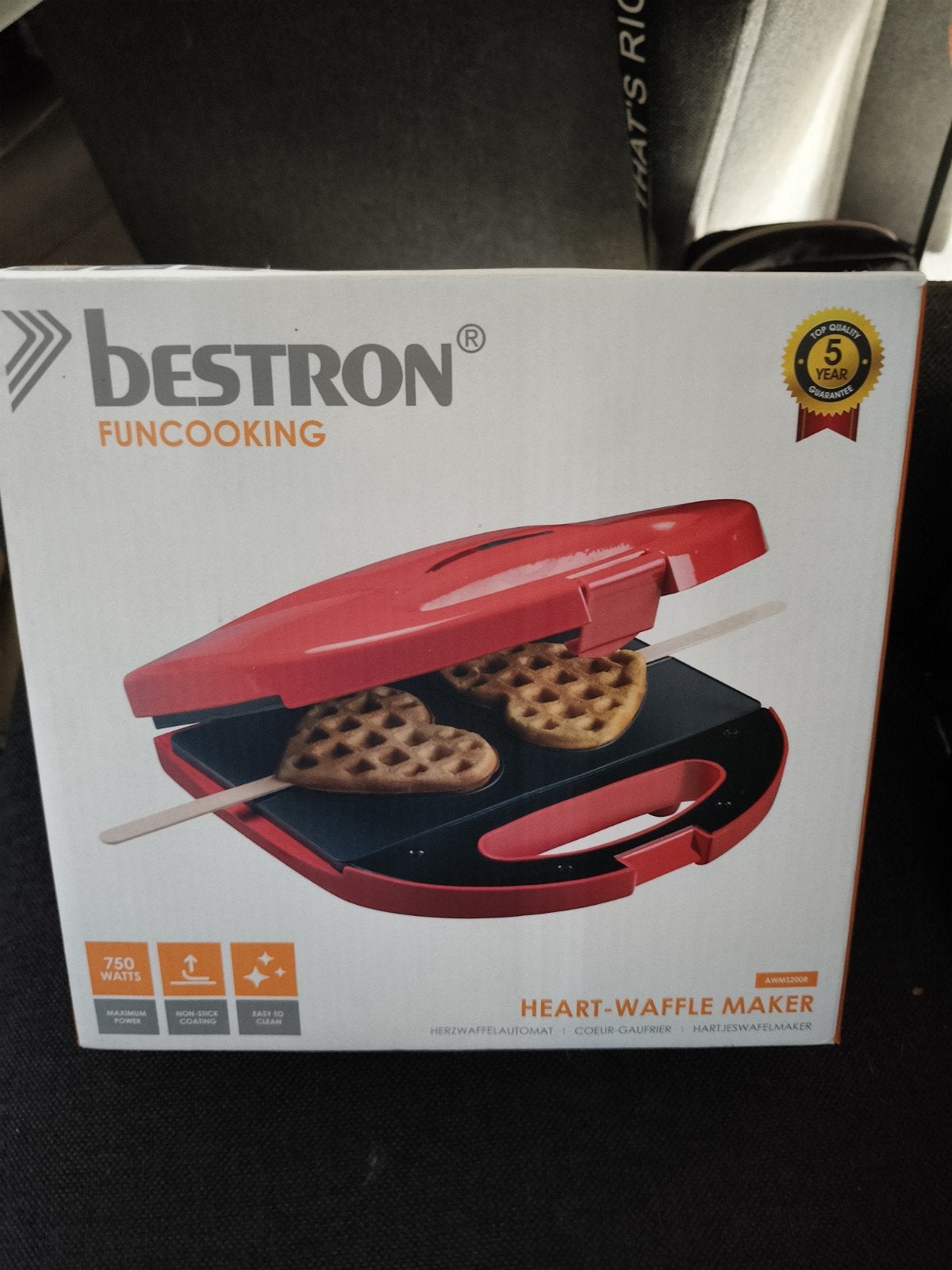 Bestron FunCooking Hartjes Wafelijzer - Nieuw in doos, Witgoed en Apparatuur, Ophalen of Verzenden, Nieuw